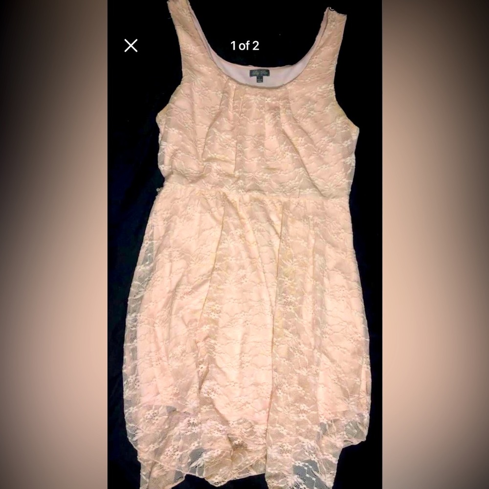 Lily Rose Sleeveless Lace Dress